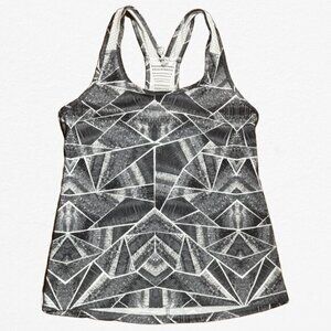 C9 by Champion Black and White Graphic Fitted Tank Top